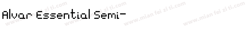 Alvar Essential Semi字体转换